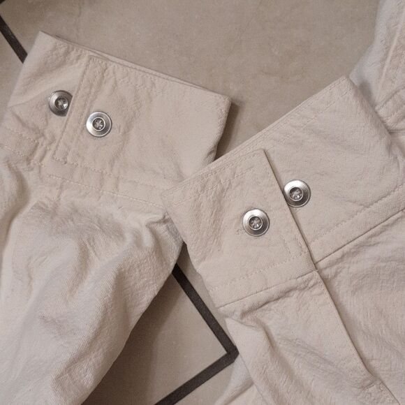 Everlane The Canvas Organic Cotton Parka Jacket Coat Bone White Size L - Picture 6 of 16